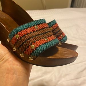 Women’s Gucci wooden wedges